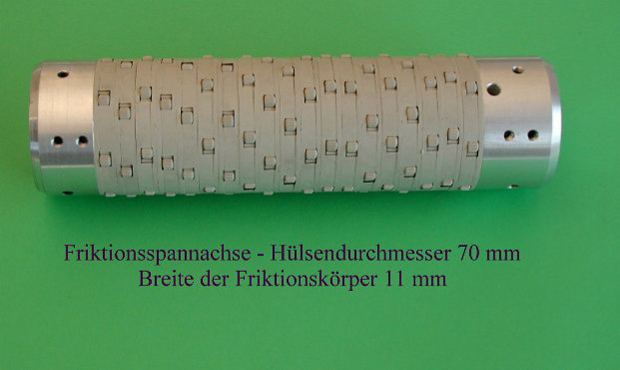Friktionsspannachse - Hlsendurchmesser 70 mm